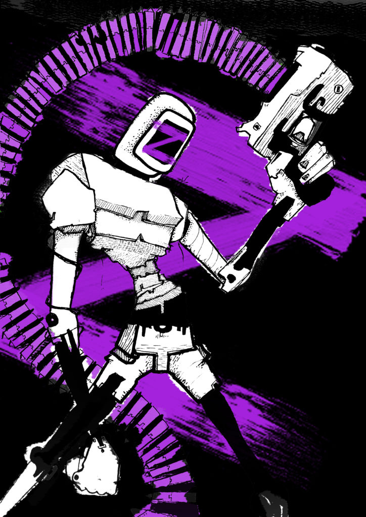 purple robot