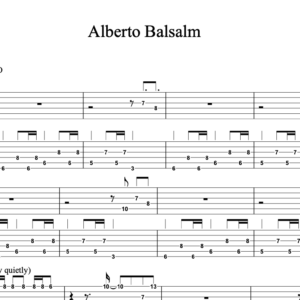Guitar tab for Alberto Balsalm