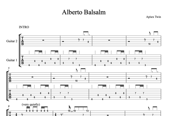 Guitar tab for Alberto Balsalm