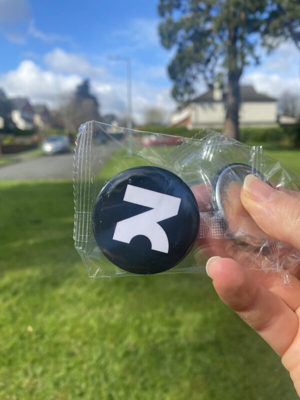 a ZOiD logo pin badge